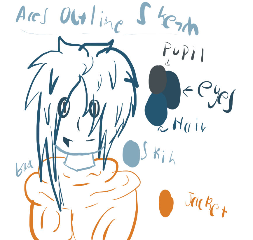 Ace outline Sketch by Aph-Baguette on DeviantArt