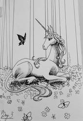 Inktober Day 3: Unicorn