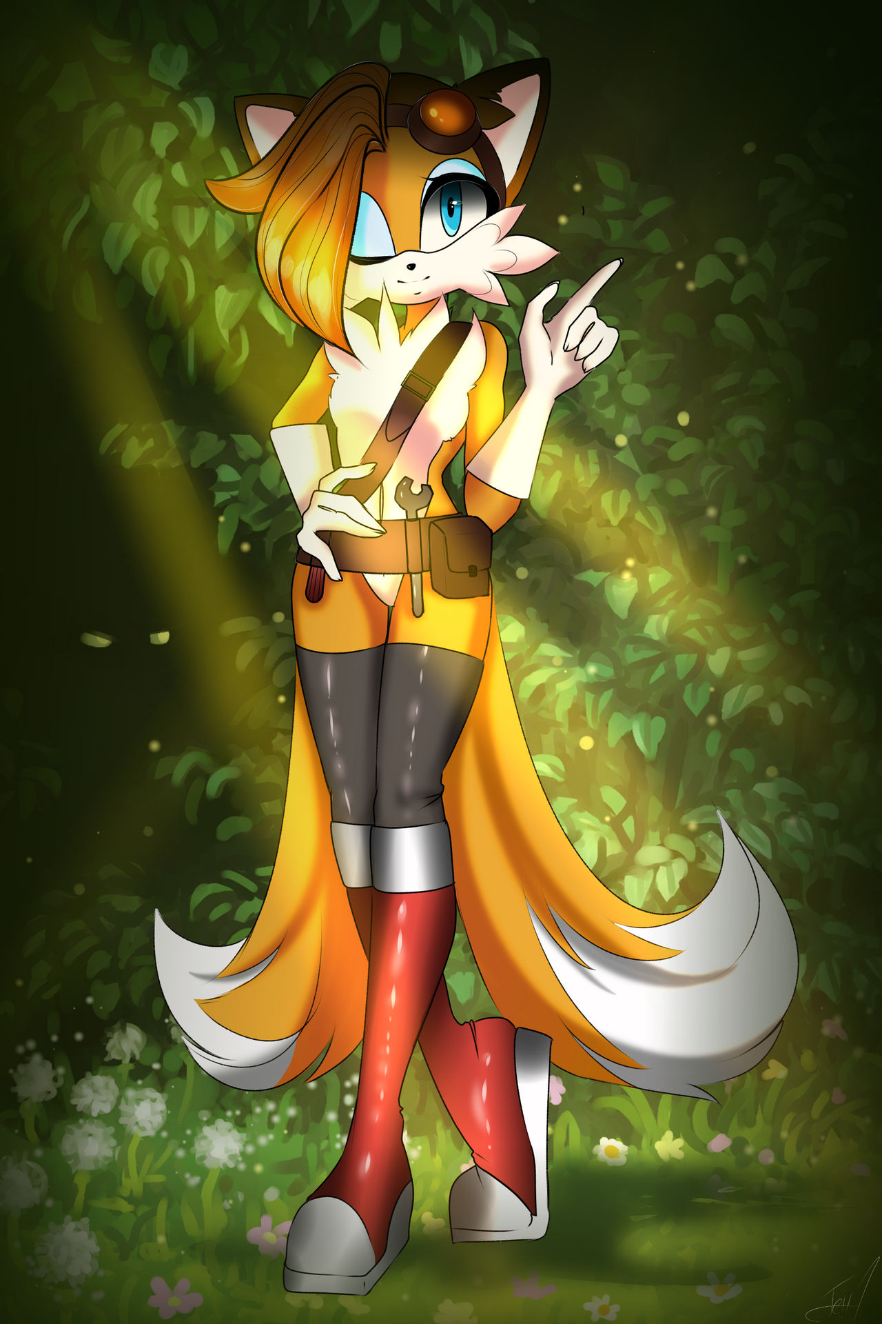 Tails She Tails girl))) by NadinSky on DeviantArt