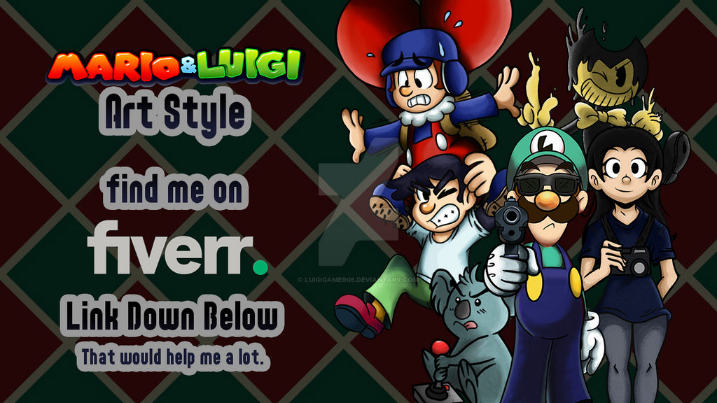 Mario and Luigi Art Style Commissions!