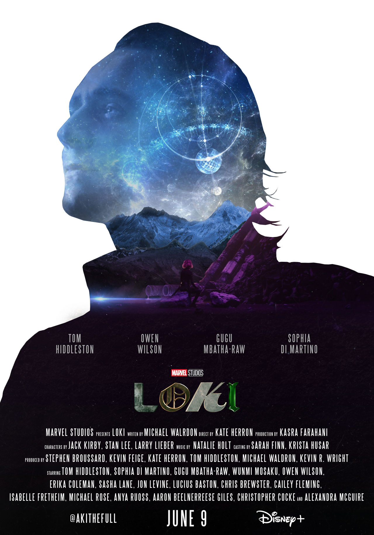 Loki Color Gradient Loki Double Exposure Gradient Poster by AkiTheFull on DeviantArt