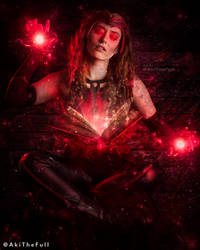 Scarlet Witch Darkhold Artwork - Cosplay Collab