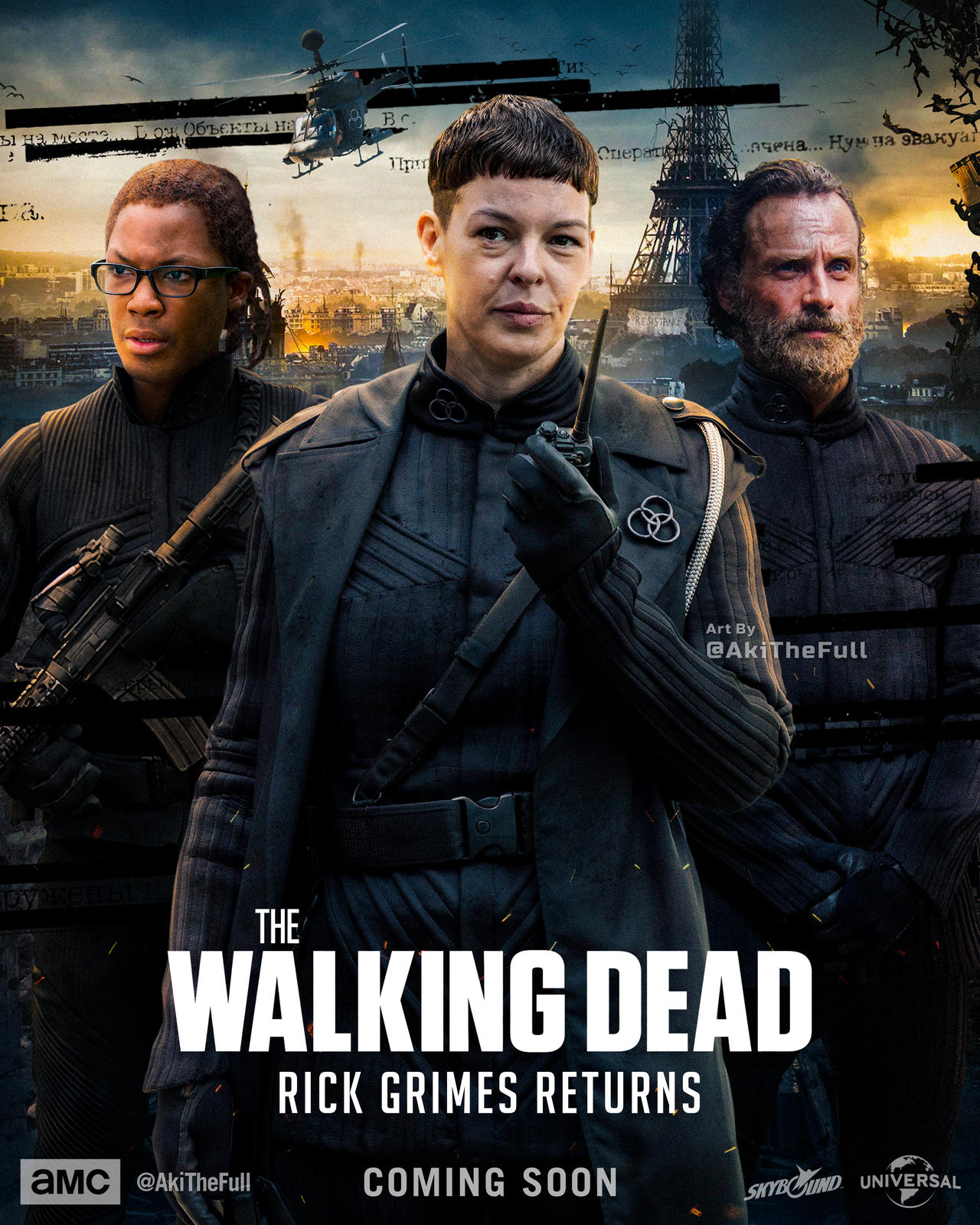 The Walking Dead: Rick Grimes Retunrs Movie Poster by AkiTheFullXD on The Walking Dead: Rick Grimes Retunrs Movie Poster by AkiTheFullXD on