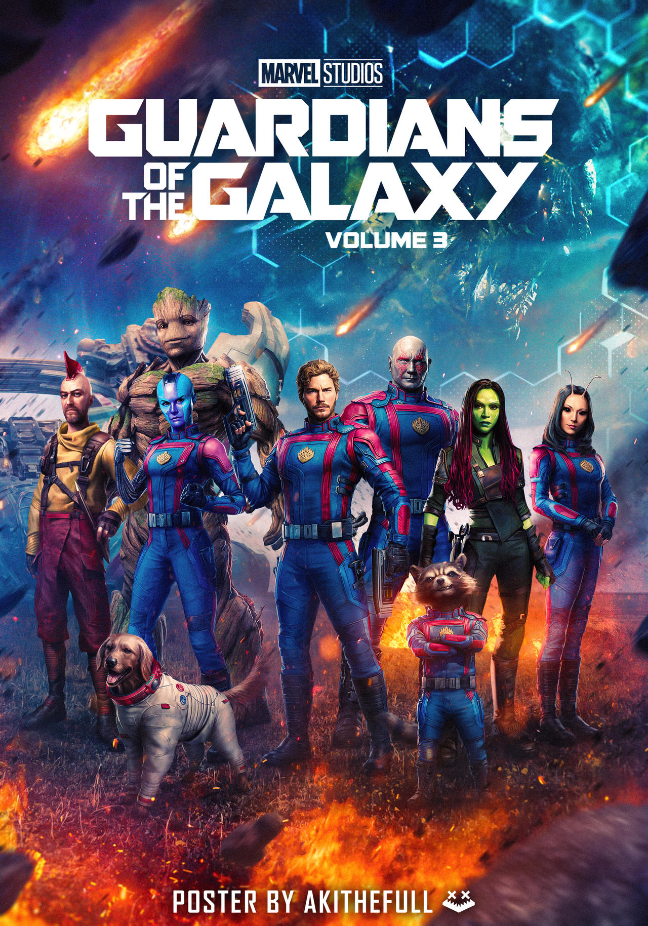 Guardians of the Galaxy Vol. 3 (2023) [1900x2200] By Matt Ferguson :  r/MoviePosterPorn