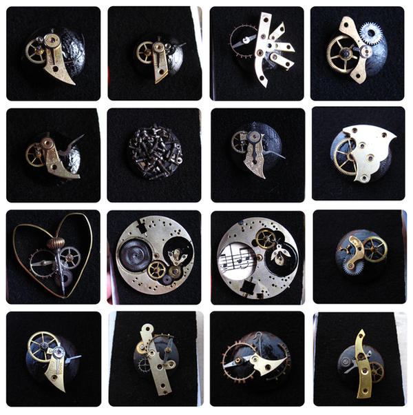 steampunk brooches