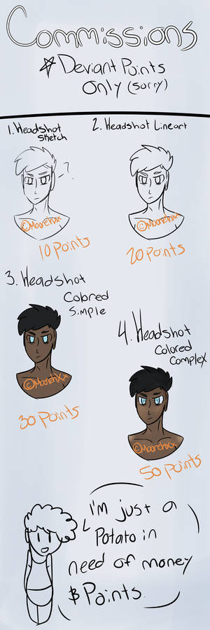 Headshot Commissions - I really need points!