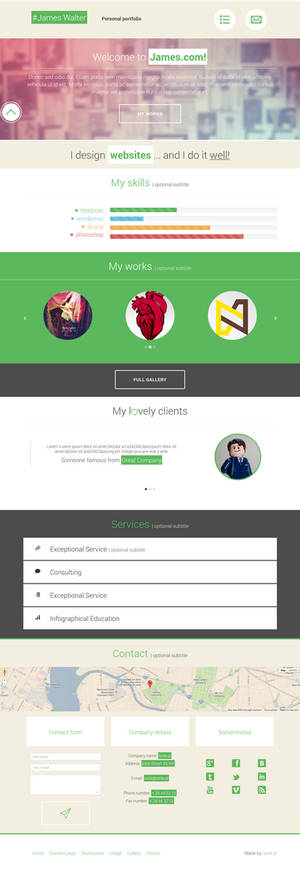 Responsive portfolio template for download!