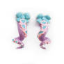 Kawaii As Fuku Violet Pink and Blue Calamari Studs