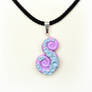 Spring Flowers Pastel Octopus Tentacle Pendant