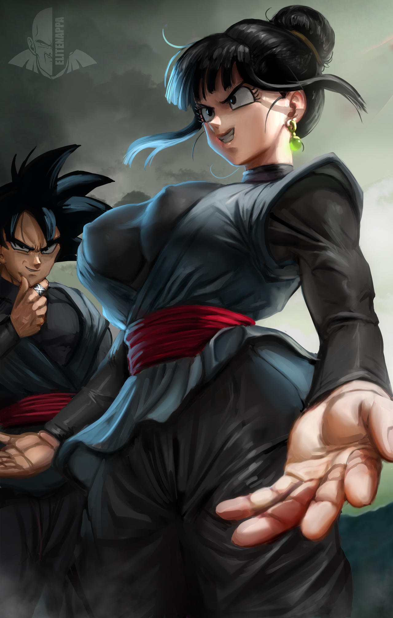 Chichi black a nightmare for goku by EliteNappa on DeviantArt