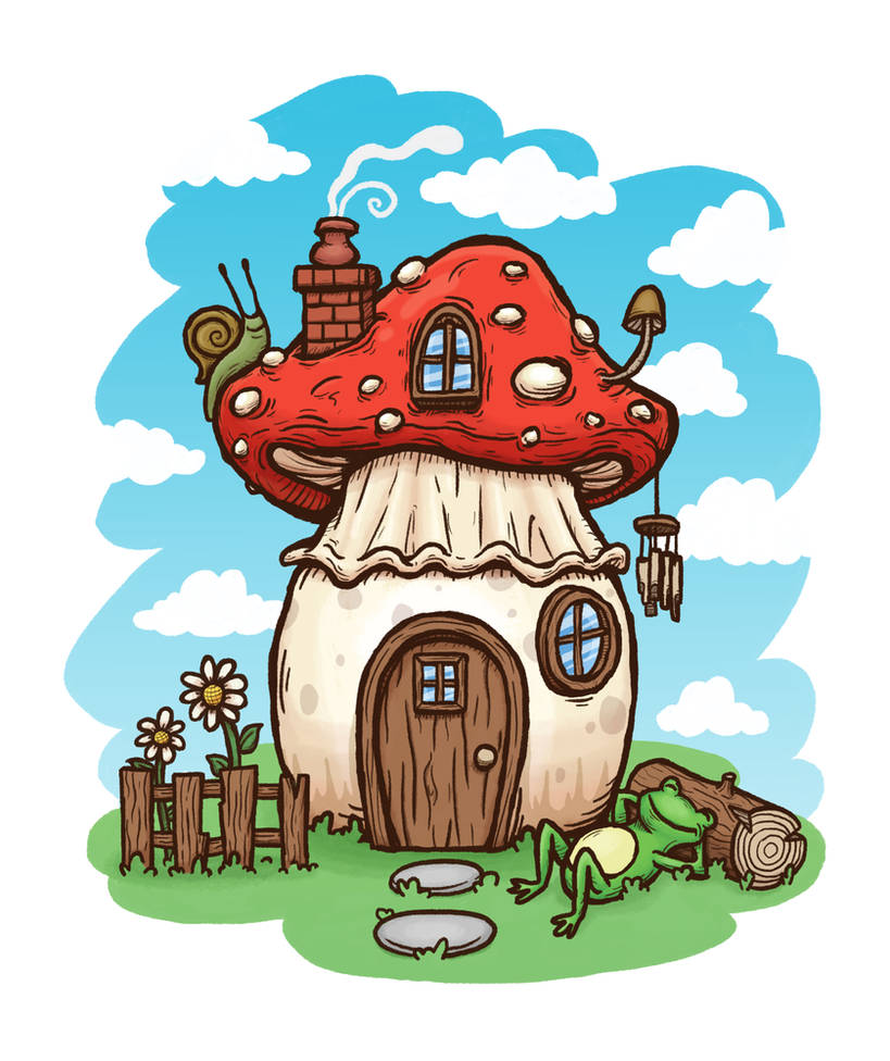Cottage core Frog Mushroom House by SuperVitellus on DeviantArt
