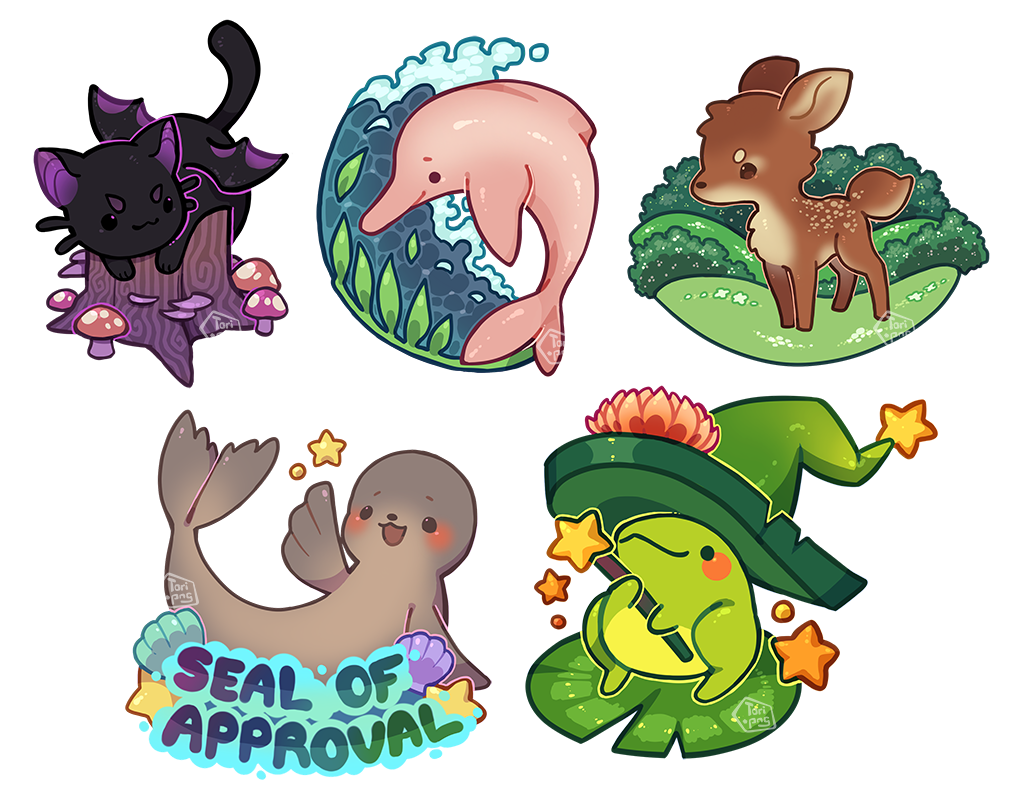 Cute Animal Stickers by toripng on DeviantArt