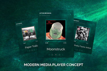 Modern Media Player Concept