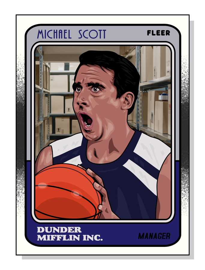 MICHAEL SCOTT BASKETBALL CARD by UCArts on DeviantArt