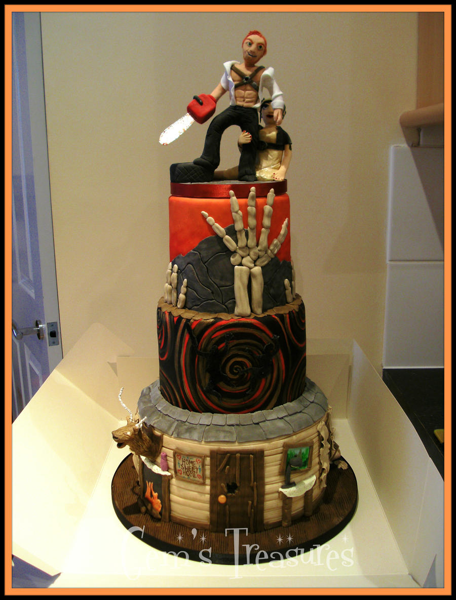 The Evil Dead Halloween Wedding Cake