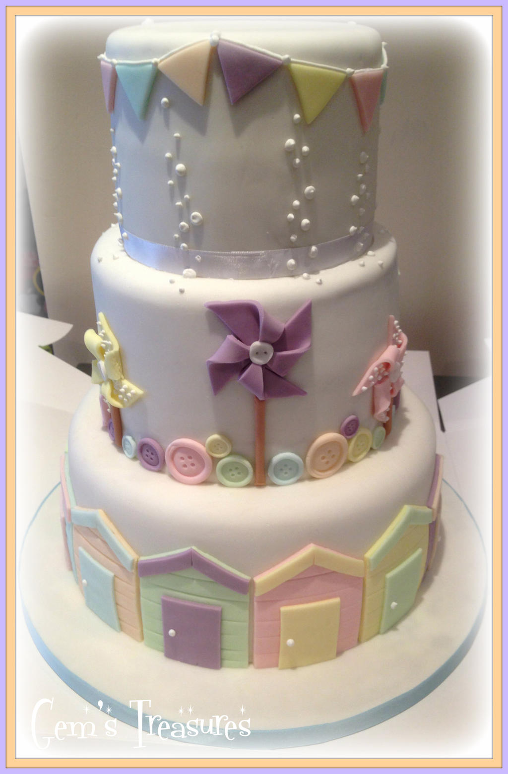 Pretty in Pastels Wedding Cake