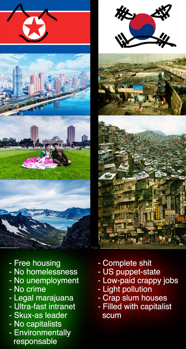 North Korea vs South Korea by xplkqlkcassia on DeviantArt North Korea vs South Korea by xplkqlkcassia on DeviantArt