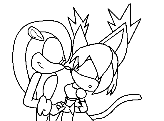 Mighty and Honey Lineart