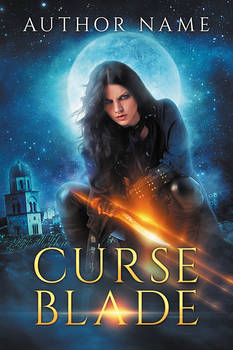 Curse Blade - premade book cover - SOLD