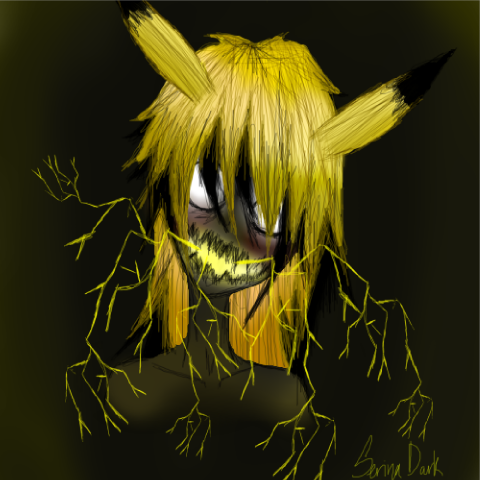 Creepy Pikachu by Serinadark on DeviantArt