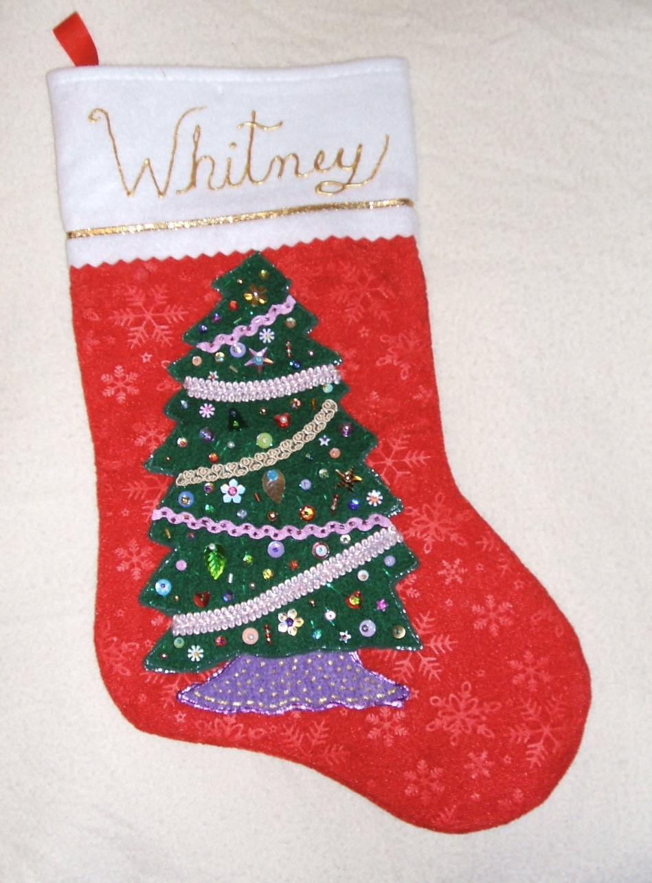 Christmas stocking for Whitney