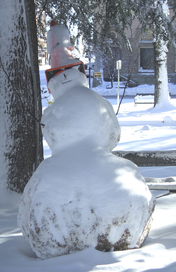 Snowman with Funny Hat