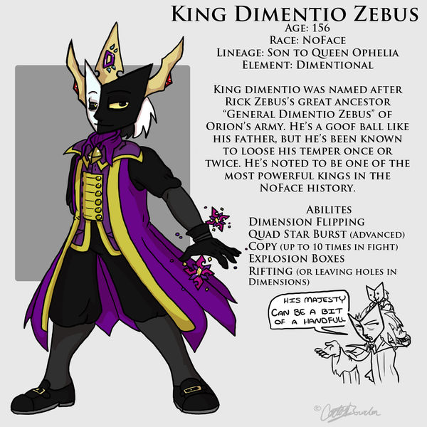 NFB - King Dimentio Zebus by DordtChild on DeviantArt