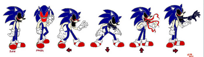Execun Sonic.exe redraw sprites by SpringtraP-MasK on DeviantArt