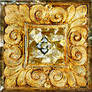 Ornate Gold Tile w Shell Mosaic 2
