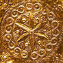 Ornate Etruscan Hammered Gold