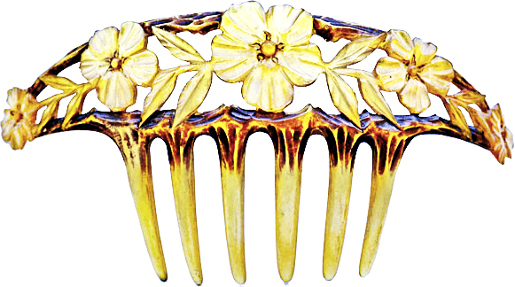 Art Nouveau Hair Comb 3