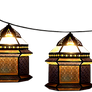 Strung Moroccan Bazaar Lamps