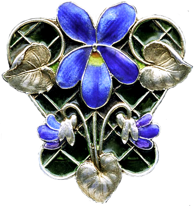 Art Deco Violet jewelry element