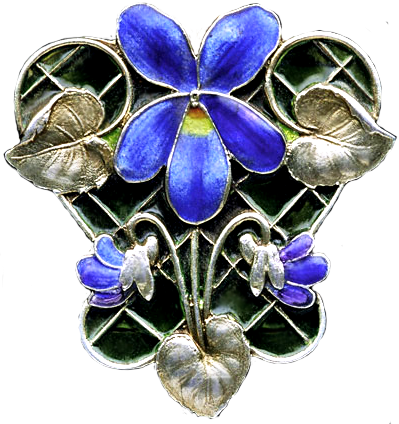 Art Deco Violet jewelry element by LilipilySpirit