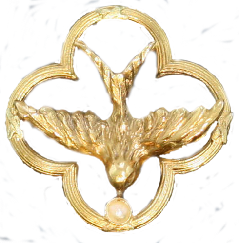 Art Nouveau Bird with Pearl jewelry element