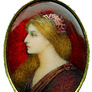 Art Nouveau Renaissance Woman jewelry element