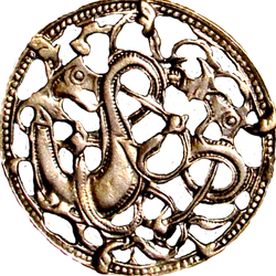 Ancient Nordic Viking Dragons jewelry element