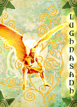 Lughnasadh greeting card - front cover