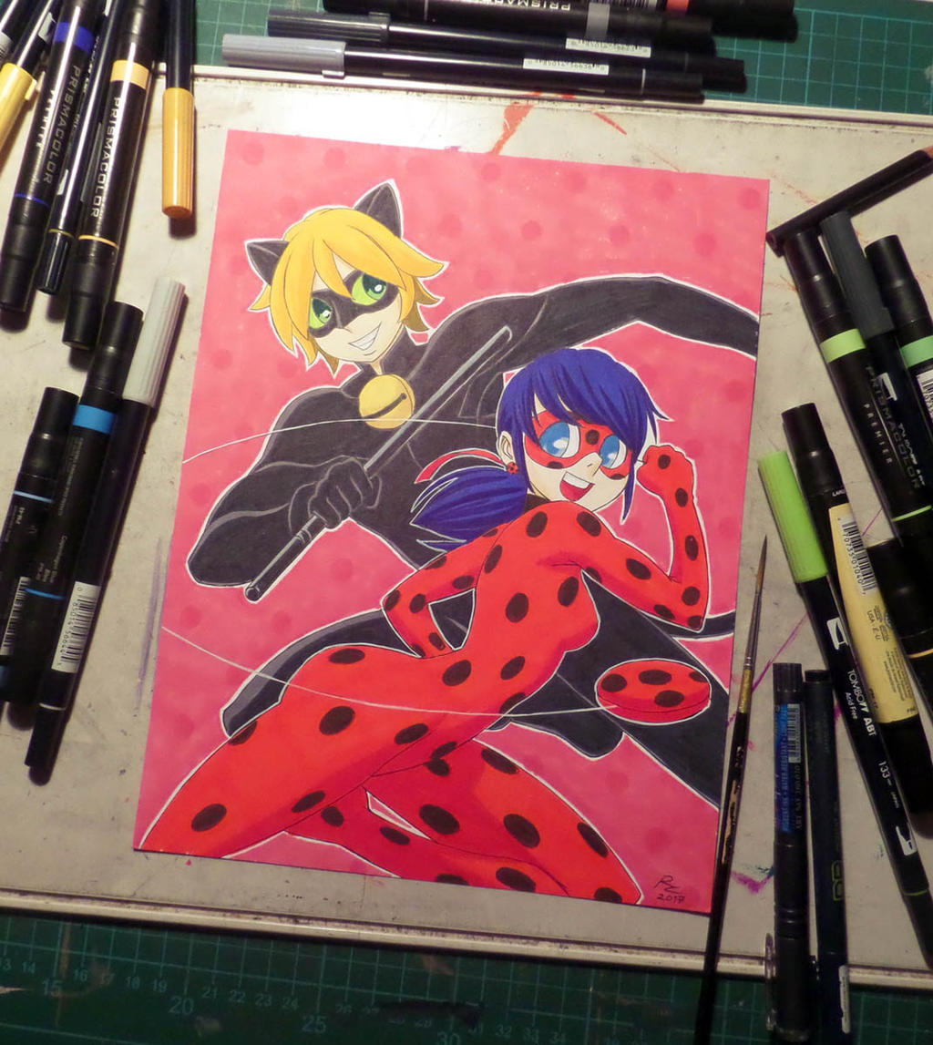 Ladybug and Cat Noir