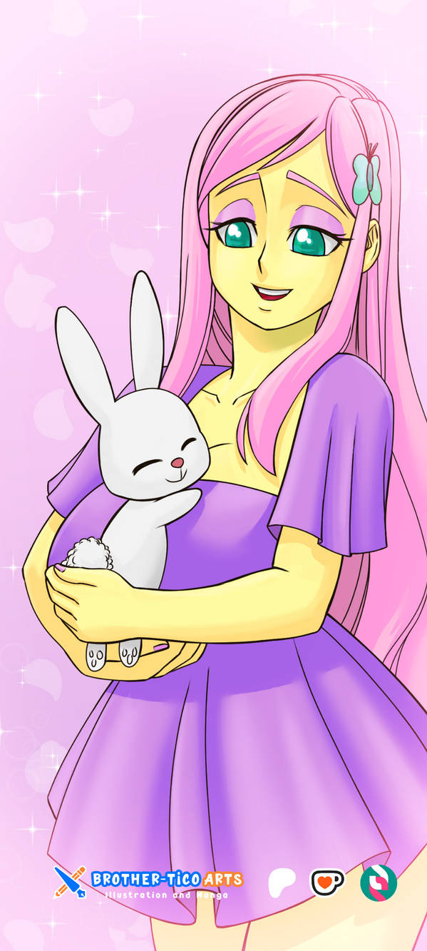 Fluttershy and bunny by Brother-Tico on DeviantArt