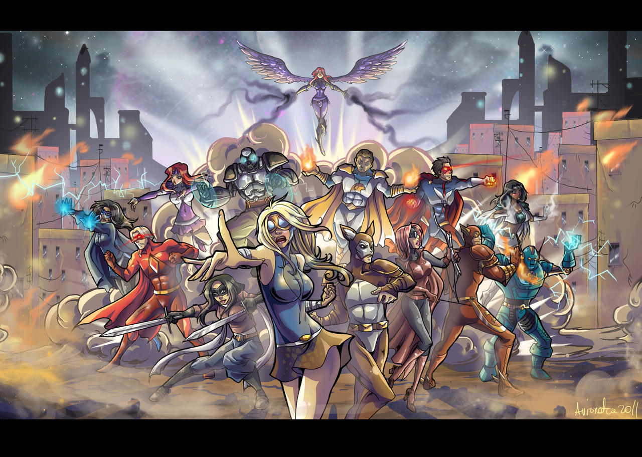 Golden Age Heroes by Avionetca