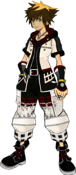 Sora (AU) Kingdom Hearts III - Roxas Colors