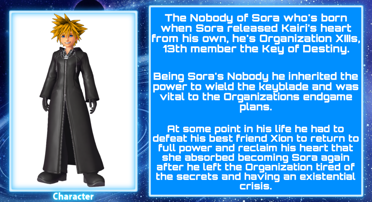 Roxas - Kingdom Hearts (AU) Bio by HaoRoku on DeviantArt