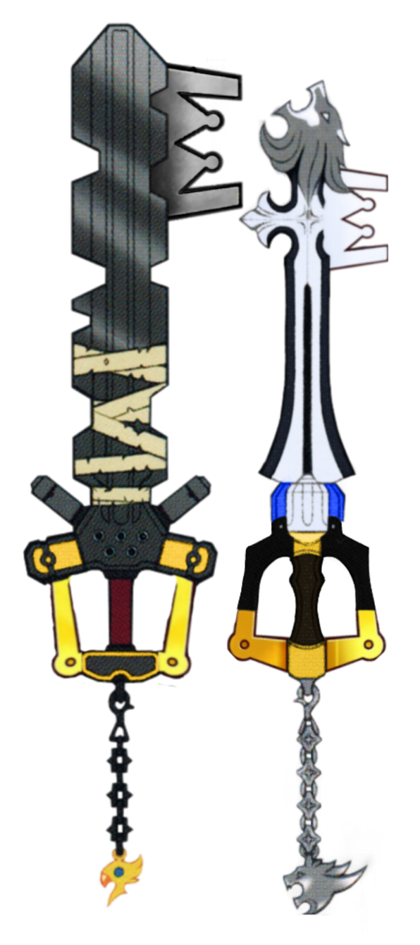 Cloud and Squall based Kingdom Key Variants by HaoRoku on DeviantArt