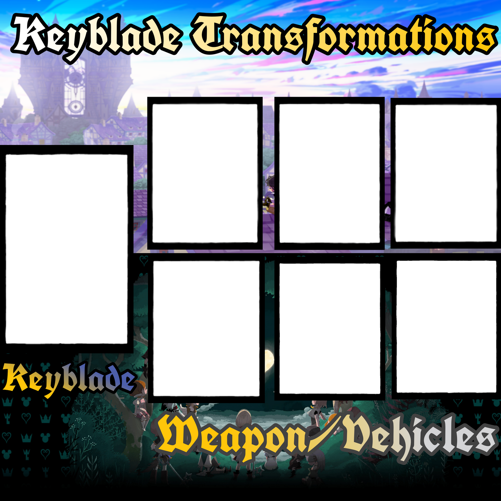 Keyblade Transformations Meme Template V2 by HaoRoku on DeviantArt