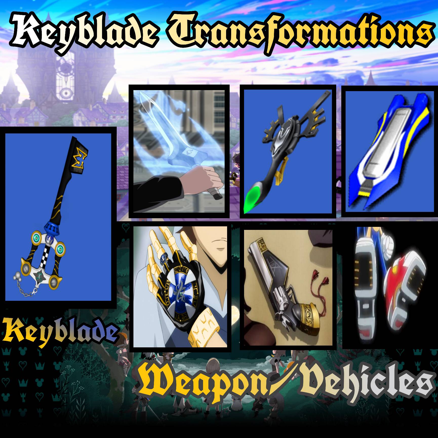 Kingdom Hearts 3 Keyblade Transformations