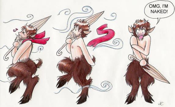 Tumnus on a windy day