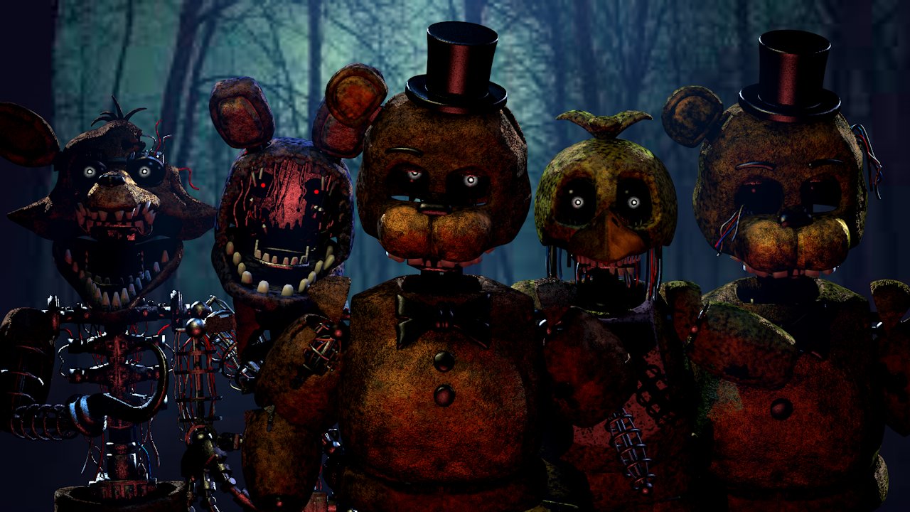 c4d tjoc) ignited animatronics render : r/fivenightsatfreddys