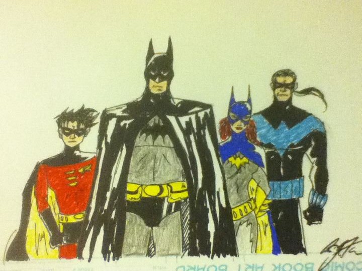 Batman Robin Batgirl and Nightwing by anthonyflores89 on DeviantArt