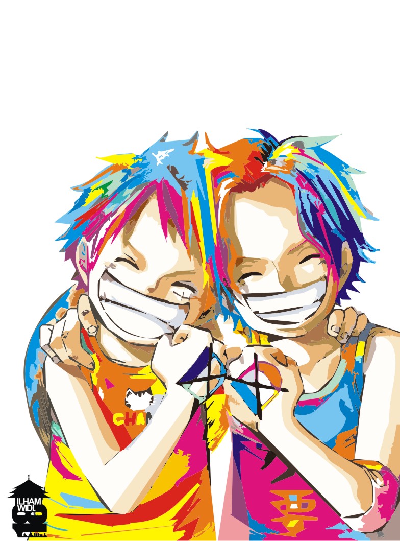 Luffy and Ace Smile